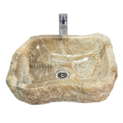 Nablatowa Kamienna Umywalka z Onyksu, Onyks Naturalny (OSU1017)